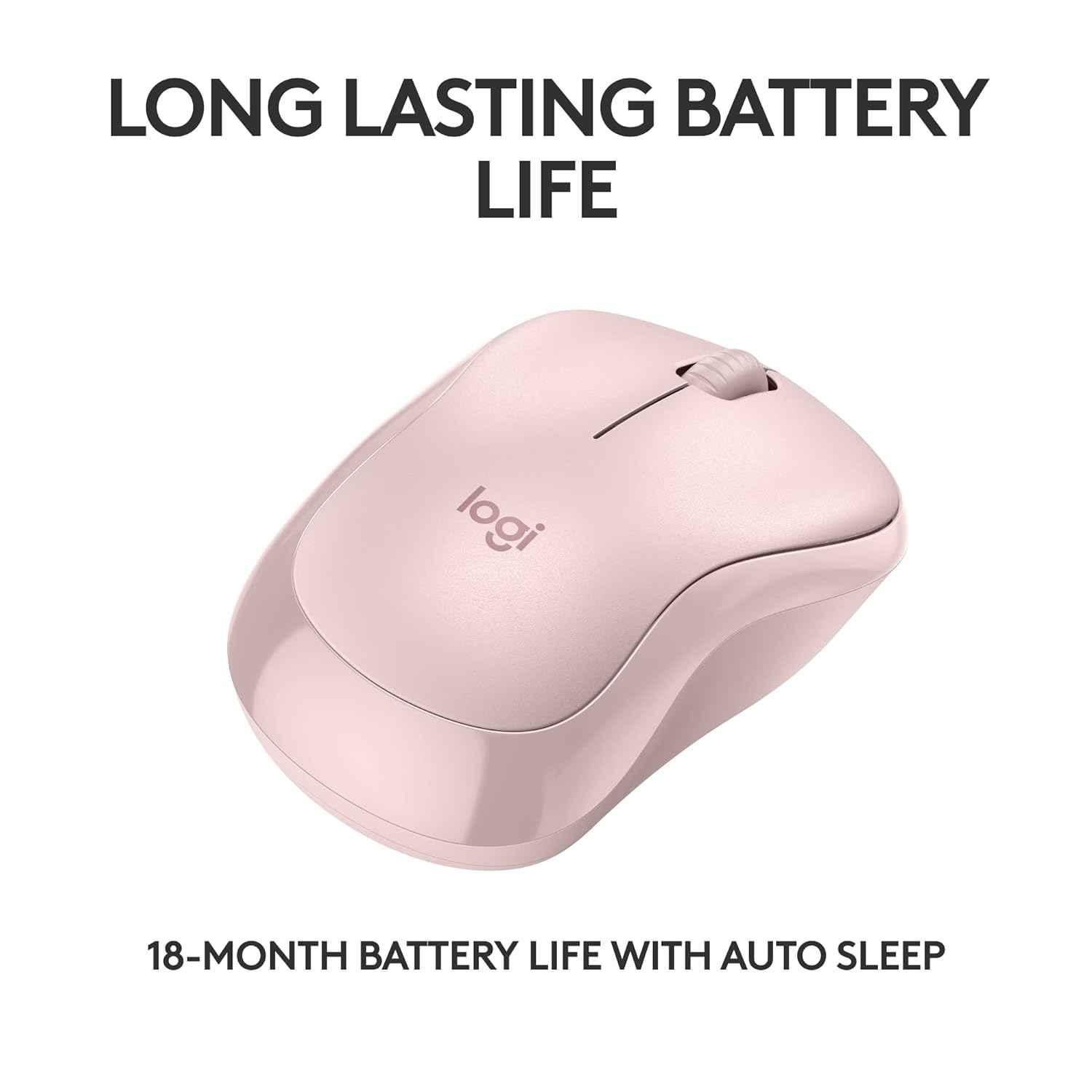 Logitech M240 Rose Silent Compact Wireless Mouse with Smooth Tracking & Less Noise - view 5
