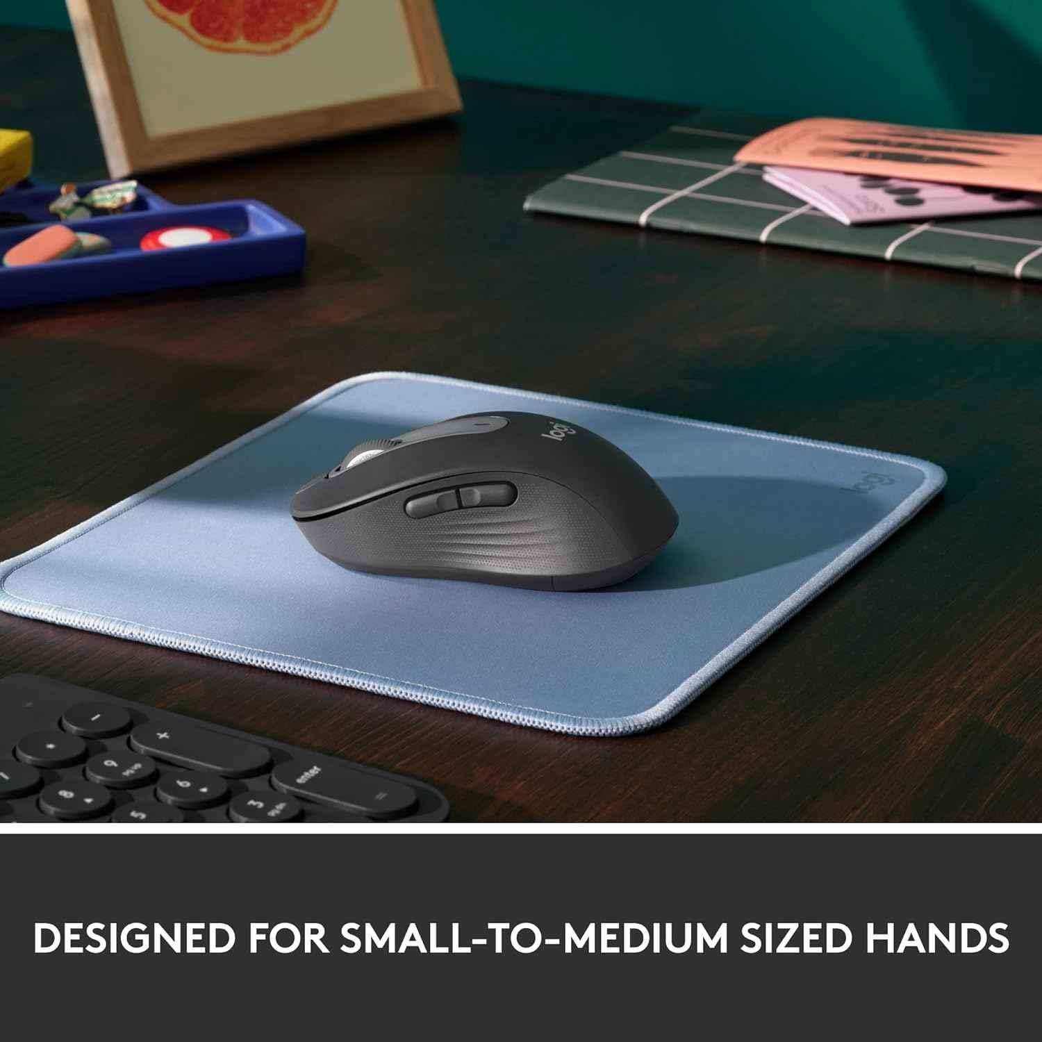 Logitech Signature M650 Graphite Wireless Mouse with Silent Clicks, Customisable Side Buttons & Bluetooth - view 4