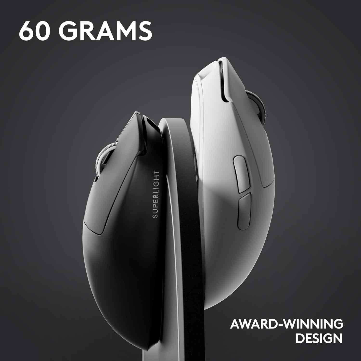 Logitech G Pro X Black Superlight 2 Lightspeed Wireless Gaming Mouse with Lightforce Hybrid Switches, Hero 2 Sensor, 5 Programmable Buttons & USB-C Charging - view 1