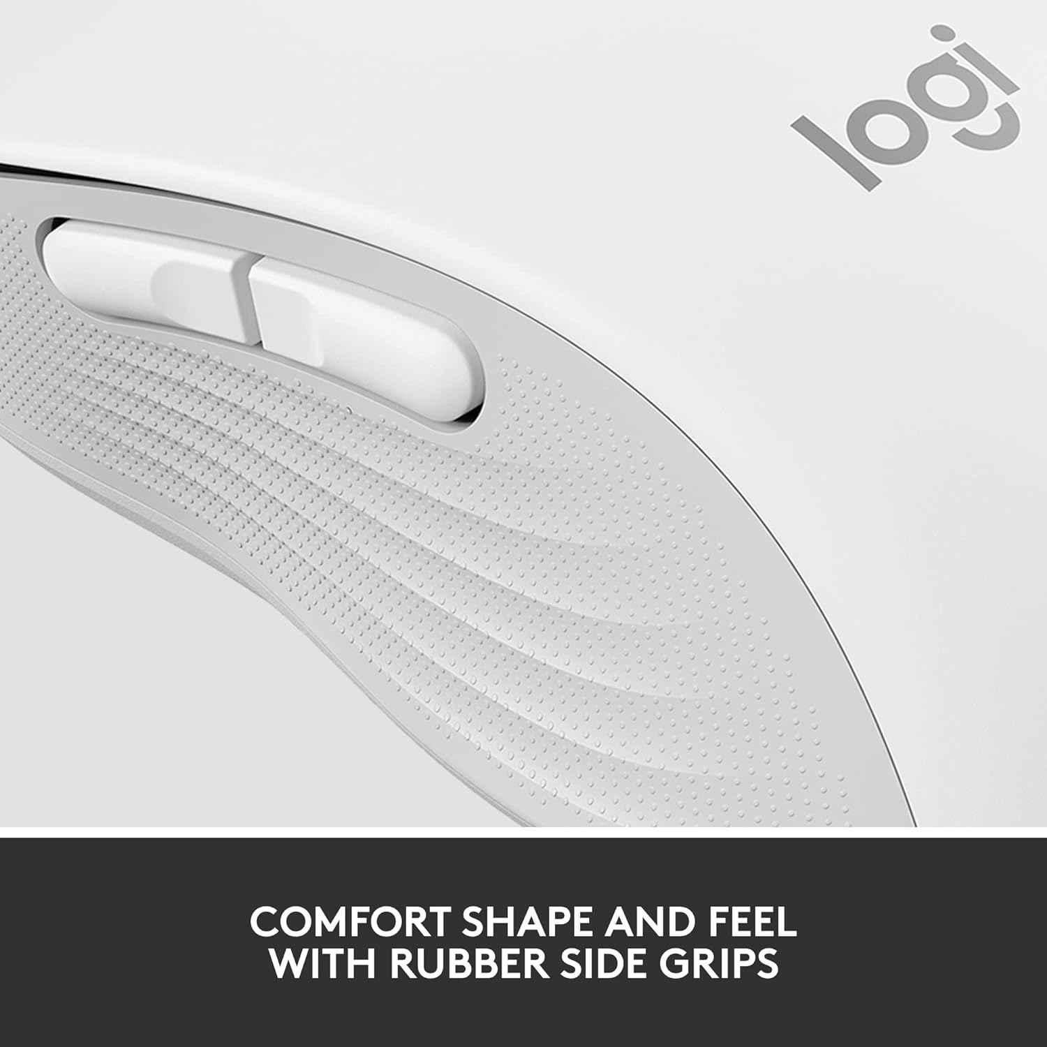 Logitech Signature M650 Off-White Wireless Mouse with Silent Clicks, Customisable Side Buttons & Bluetooth - view 1