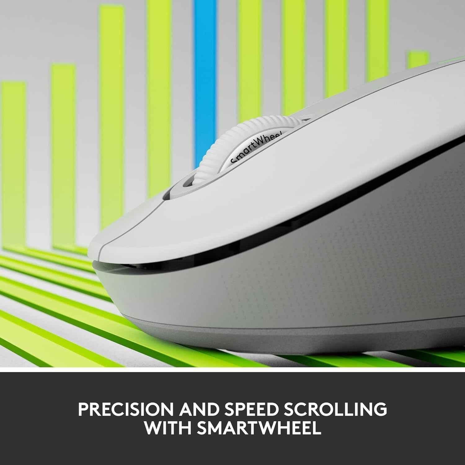 Logitech Signature M650 Off-White Wireless Mouse with Silent Clicks, Customisable Side Buttons & Bluetooth - view 5