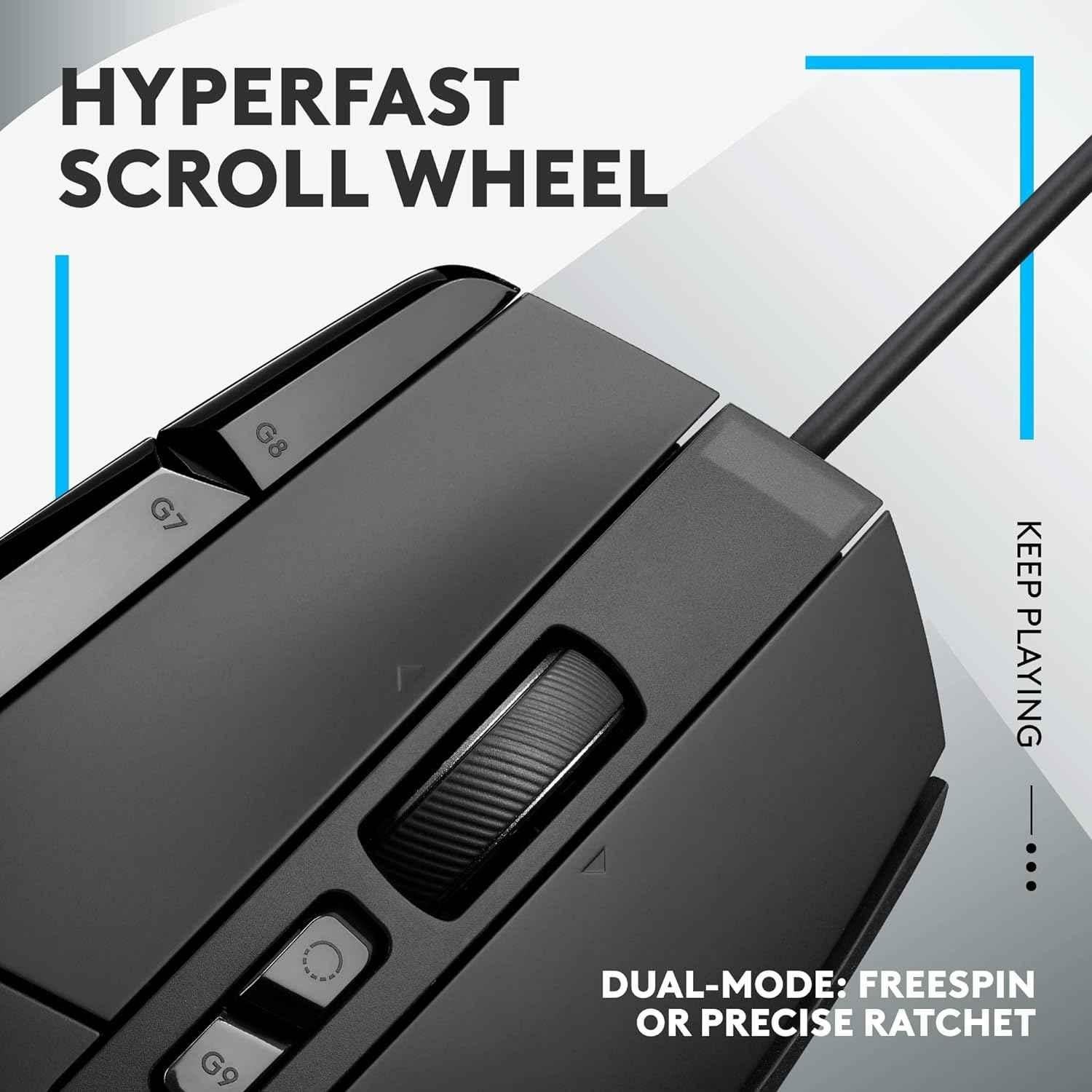 Logitech G502 X Black Wired Gaming Mouse with Lightforce Hybrid Optical Mechanical Primary Switches & Hero 25K Gaming Sensor - view 4