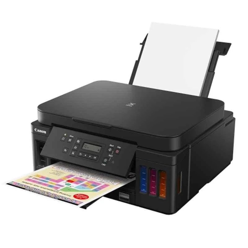 Canon PIXMA MegaTank G6070 All-in-One Colour Ink Tank Printer, Wi-Fi, Auto Duplex & Network, 13ppm Mono & 6.8ppm Colour, Black - view 4
