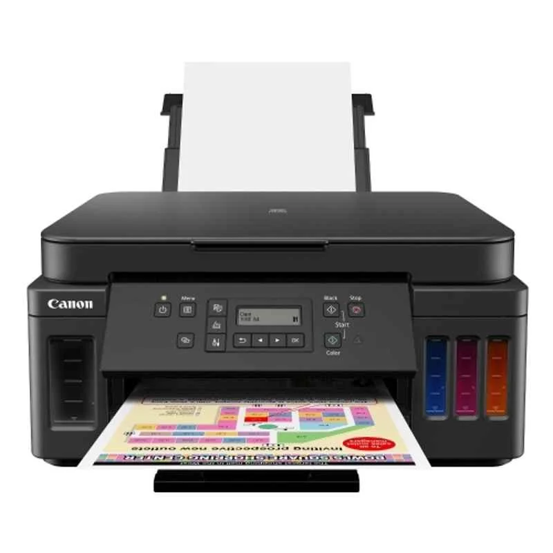 Canon PIXMA MegaTank G6070 All-in-One Colour Ink Tank Printer, Wi-Fi, Auto Duplex & Network, 13ppm Mono & 6.8ppm Colour, Black - view 8