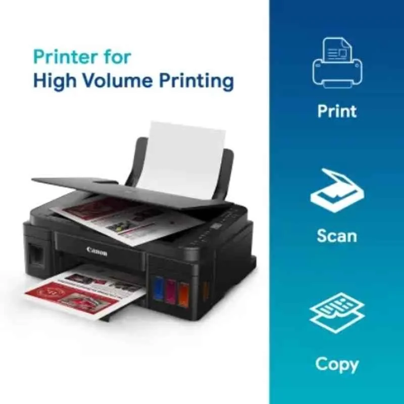 Canon PIXMA G2012 All-in-One Colour Ink Tank Printer with USB Connectivity & 6 Ink Bottles - view 4