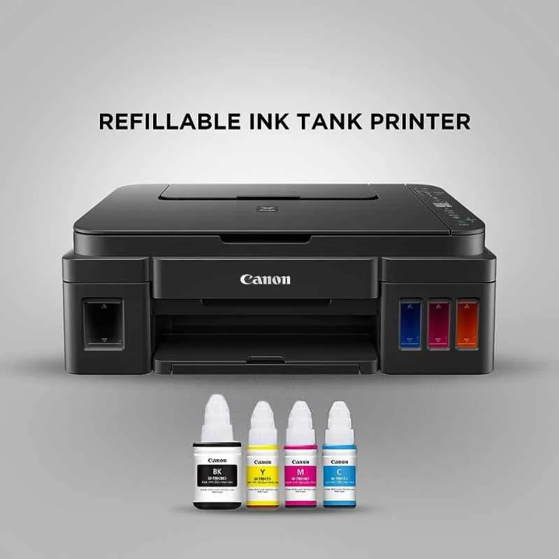 Canon PIXMA MegaTank G3010 All-in-One Colour Ink Tank Printer, Wi-Fi, High Volume Printing, 8.8ppm Mono & 5ppm Colour, Black - view 3