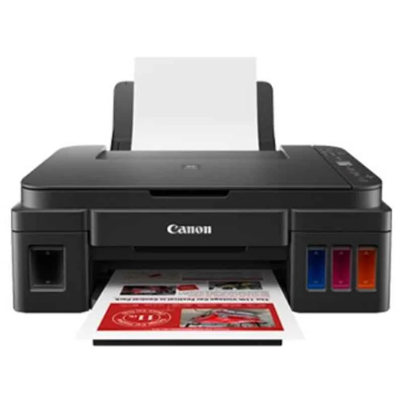 Canon PIXMA MegaTank G3010 All-in-One Colour Ink Tank Printer, Wi-Fi, High Volume Printing, 8.8ppm Mono & 5ppm Colour, Black - view 7