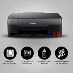 Canon Pixma G2060 Black All-in-One High Speed Colour Ink Tank Printer with USB Connectivity - view 2