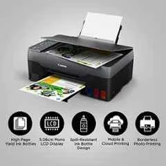 Canon Pixma G3021 Wireless All-In-One Ink Tank Printer with One Extra Black Ink Bottle - view 1