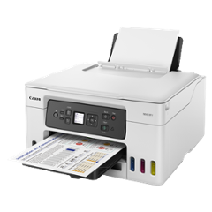 Canon MAXIFY GX3070 All-in-One Colour Ink Tank Printer, Wi-Fi, Auto Duplex, 18ppm Mono & 13ppm Colour, White - view 2