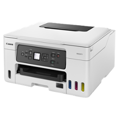 Canon MAXIFY GX3070 All-in-One Colour Ink Tank Printer, Wi-Fi, Auto Duplex, 18ppm Mono & 13ppm Colour, White - view 3