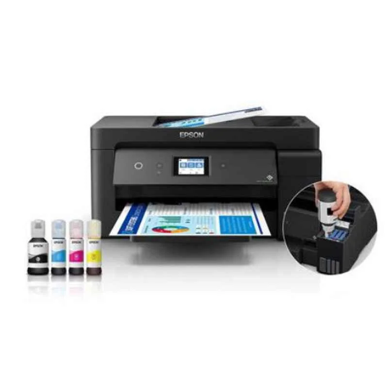 Epson EcoTank L14150 A3+ Wi-Fi All-in-One Colour Ink Tank Printer, ADF, Auto Duplex, 38ppm Mono & 24ppm Colour, Black - view 3