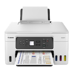 Canon MAXIFY GX3072 All-in-One Colour Ink Tank Printer, Wi-Fi, Duplex, for Home Offices, 2 Extra Black Ink, 18ipm Mono & 13ipm Colour, White - view 3