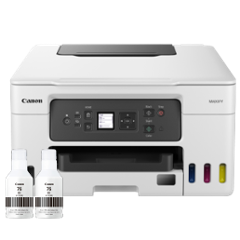 Canon MAXIFY GX3072 All-in-One Colour Ink Tank Printer, Wi-Fi, Duplex, for Home Offices, 2 Extra Black Ink, 18ipm Mono & 13ipm Colour, White - view 5