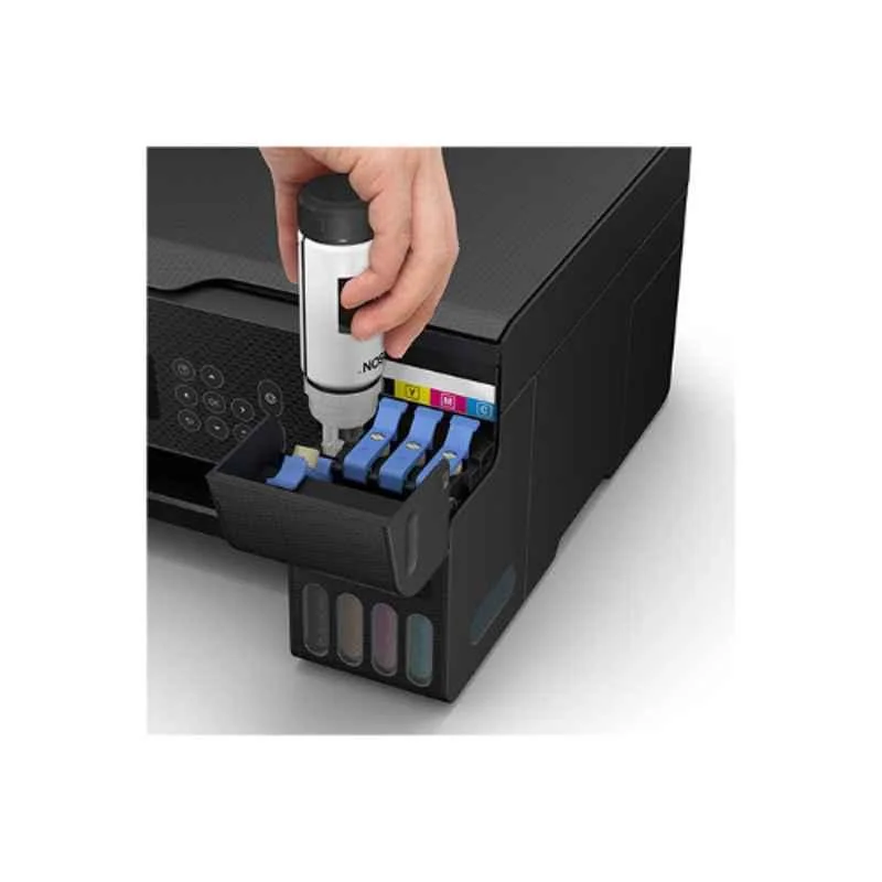 Epson EcoTank L3260 All-in-One Color Ink Tank Printer, Wi-Fi, For Home & Small Office Use, LCD Display, 33ppm Mono and 15ppm Color, Black - view 2