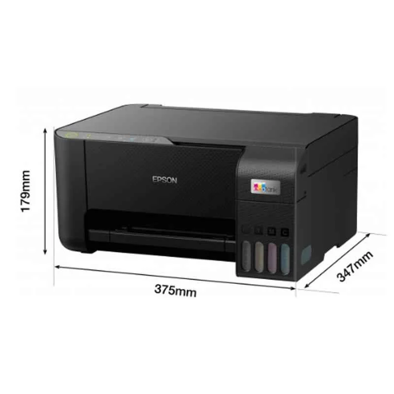 Epson EcoTank L3250 All-in-One Colour Ink Tank Printer, Wi-Fi, 33ppm Mono & 15ppm Colour, Black - view 3