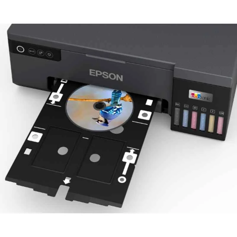 Epson EcoTank L8050 Single Function 6-Colour Ink Tank Photo & ID Card Printer, Wi-Fi, Borderless & CD/DVD Printing, 22ppm, Black - view 2
