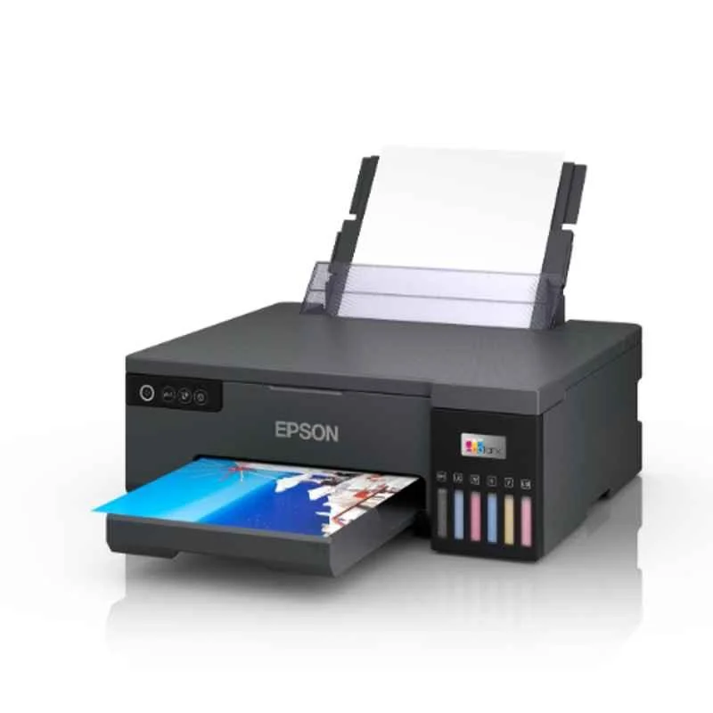 Epson EcoTank L8050 Single Function 6-Colour Ink Tank Photo & ID Card Printer, Wi-Fi, Borderless & CD/DVD Printing, 22ppm, Black - view 4
