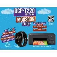 Brother DCP-T220 All-in-One Color Ink Tank Printer, USB, Low Cost Printer for Home Use, 28ppm Mono and 11ppm Color, Black - view 6