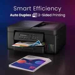 Brother DCP-T730DW All-in-One Colour Ink Tank Printer, Wi-Fi, ADF & Auto Duplex, 27ppm Mono & 23ppm Colour, Black - view 6