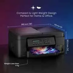 Brother DCP-T730DW All-in-One Colour Ink Tank Printer, Wi-Fi, ADF & Auto Duplex, 27ppm Mono & 23ppm Colour, Black - view 9