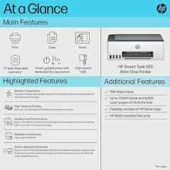 HP Smart Tank 520 All-in-One Colour Ink Tank Printer, USB, 2-Year Warranty & 1 Extra Black Ink Bottle - view 1