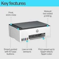 HP Smart Tank 520 All-in-One Colour Ink Tank Printer, USB, 2-Year Warranty & 1 Extra Black Ink Bottle - view 3