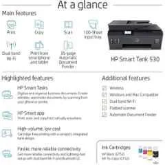 HP 530 Smart All-in-One Wireless Ink Tank Printer, 4SB24A - view 2