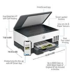 HP Smart Tank 720 Wi-Fi All-in-One Colour Ink Tank Printer with Duplex Printing & 1 Extra Black Ink Bottle - view 1