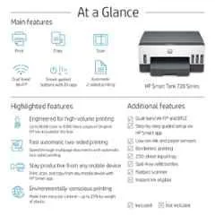 HP Smart Tank 720 Wi-Fi All-in-One Colour Ink Tank Printer with Duplex Printing & 1 Extra Black Ink Bottle - view 2