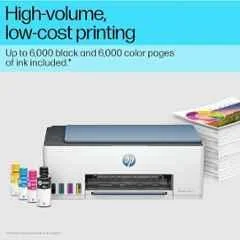 HP Smart Tank 525 All-in-One Color Ink Tank Printer, USB, For Home & Office Use, 12ppm Mono and 5ppm Color, Light Blue (Pack of 5) - view 4