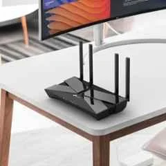 TP-Link XX530v 2.4 & 5GHz Wi-Fi 6 Black Dual Band Wireless Router, AX3000 XPON - view 1