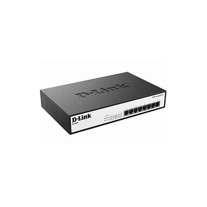 D-Link DES-1008P 8 Ports Desktop Switch with 4 PoE Ports - view 2