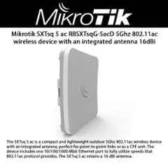 Mikrotik SXTsq 5 ac 7W 256MB Outdoor Wireless Device with Integrated Antenna, RBSXTsqG-5acD - view 1