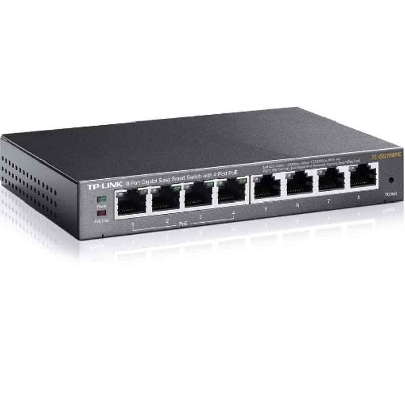 TP-Link 8 Port Gigabit Easy Smart Switch with 4 Port PoE, TL-SG108PE - view 3
