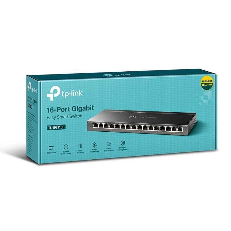 TP-Link 16 Port Gigabit Easy Smart Switch, TL-SG116E - view 1