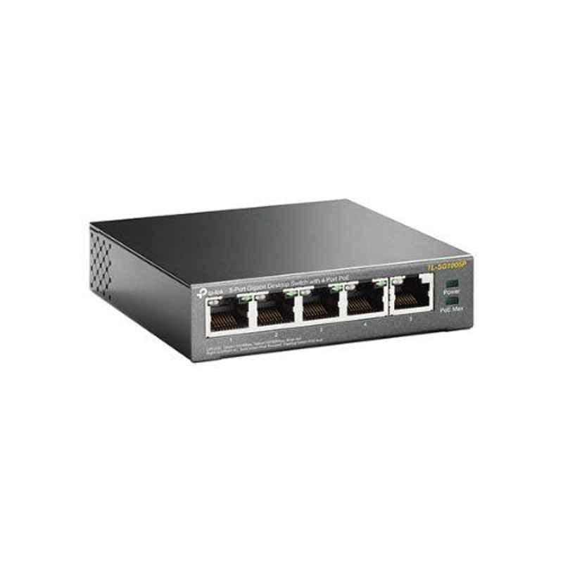 TP-Link 5 Ports Gigabit Desktop Switch with 4 Ports POE, TL-SG1005P - view 3