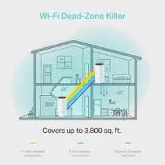 TP-Link Deco M4 1167Mbps Whole Home Mesh Wi-Fi System, AC1200 (Pack of 2) - view 1