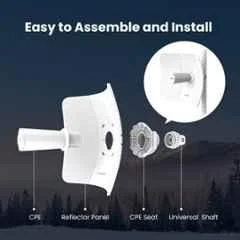 Tenda O8 5GHz 433Mbps White IP65 Outdoor CPE Access Point to Point Wireless Bridge Device with PoE Powered, AP & WISP - view 3