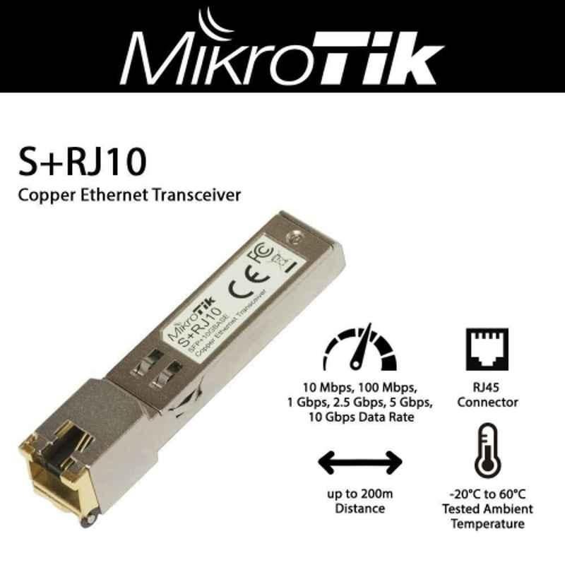 Mikrotik 100m RJ45 Copper Module for Switch, S-RJ01 - view 3