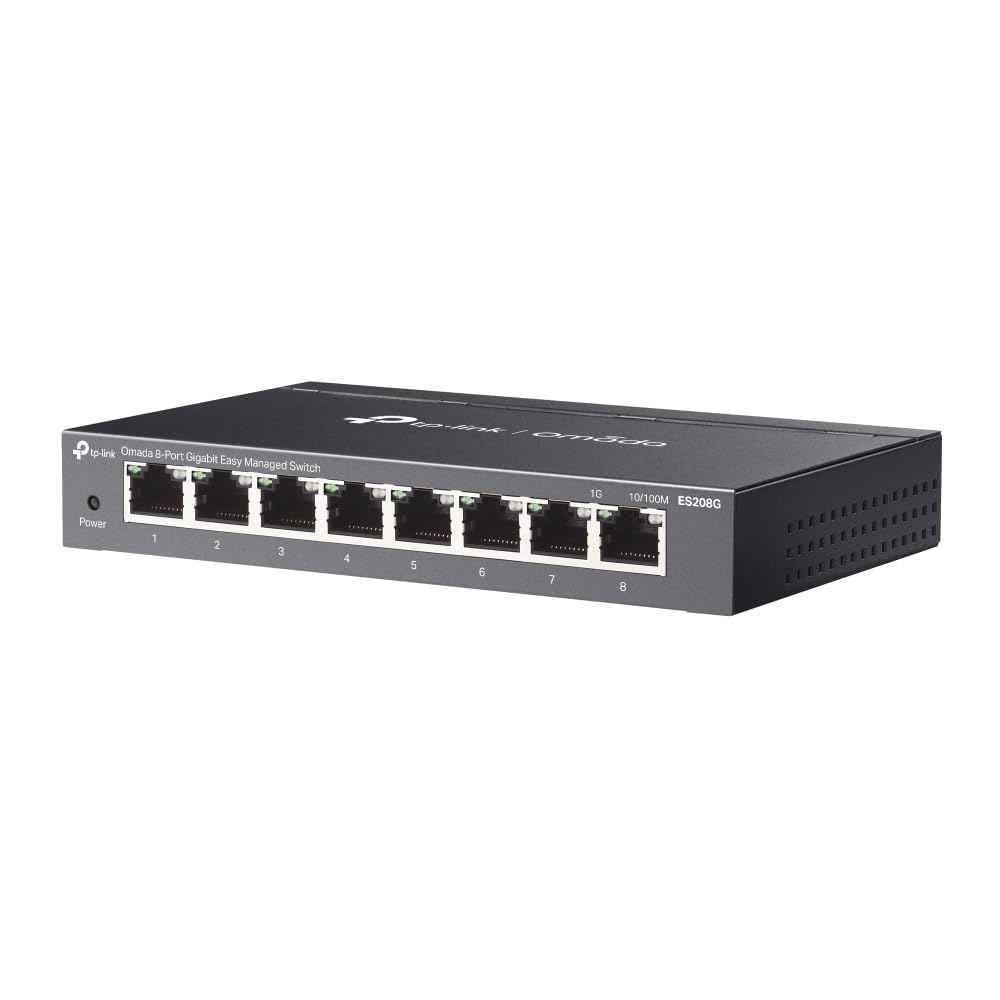 TP-Link Omada 8 Port Gigabit Network Switch, ES208G - view 3