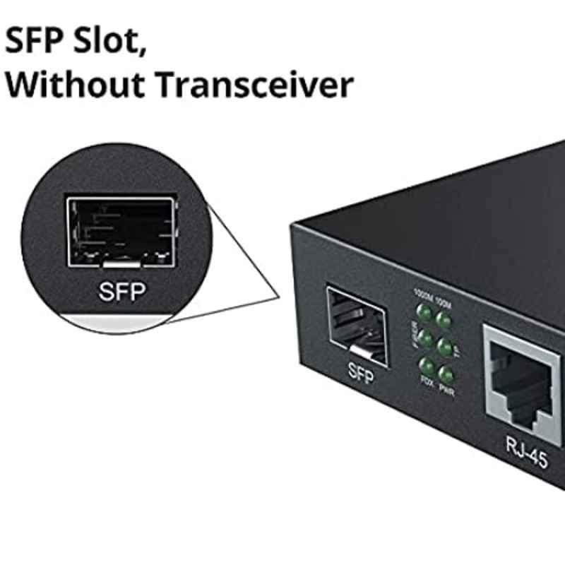 Hanutech 10/100/1000Mbps without SFP Media Converter - view 2