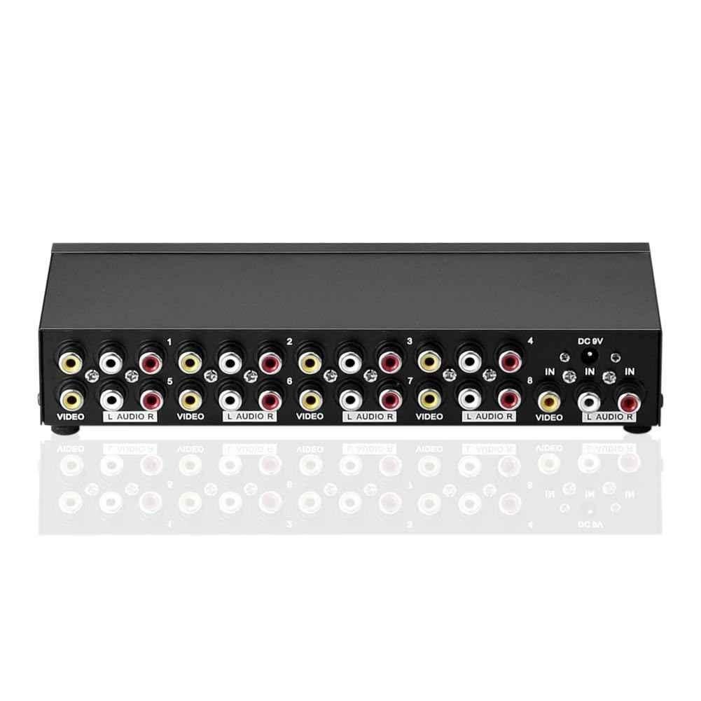 Mak World 8 Way Audio Video AMP Splitter RCA 1 Input & 8 Output - view 1