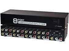 Mak World 8 Way Audio Video AMP Splitter RCA 1 Input & 8 Output - view 2