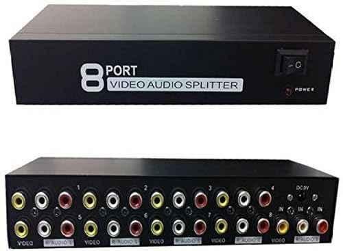 Mak World 8 Way Audio Video AMP Splitter RCA 1 Input & 8 Output - view 3
