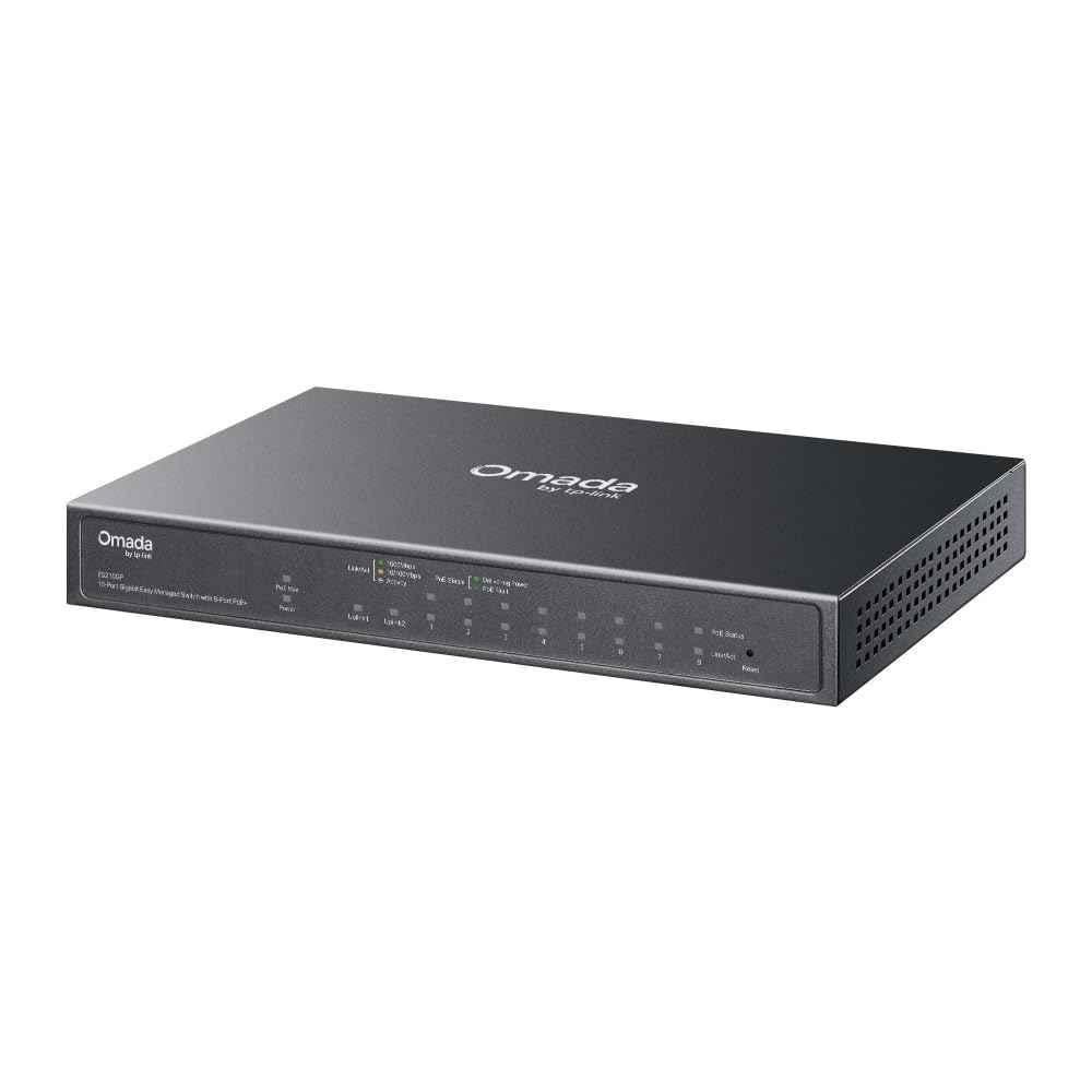TP-Link Omada 10 Ports Gigabit with 8 PoE+ Ports Easy Manageable Switch, ES210GP - view 2