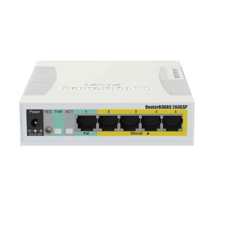 Mikrotik RB260GSP 5 Gigabit PoE Out Ethernet Smart Switch, CSS106-1G-4P-1S - view 2