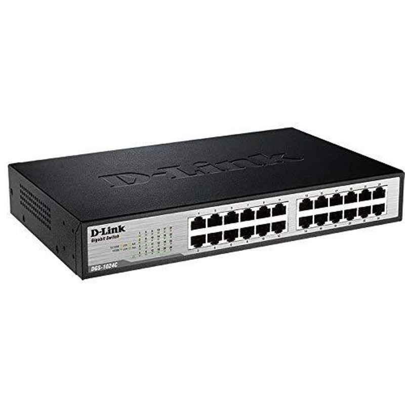 D-Link 24 Ports 100/1000 Mbps Unmanaged Network Switch - view 1