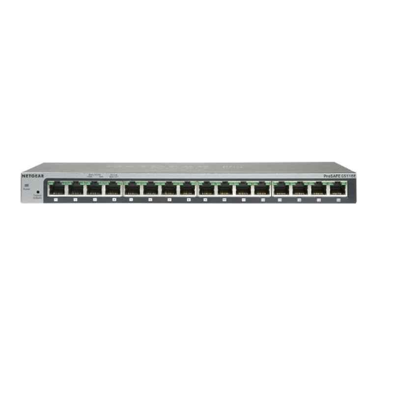 Netgear GS116Ev2 16 Ports 10W Prosafe Gigabit Ethernet Plus Switch - view 3