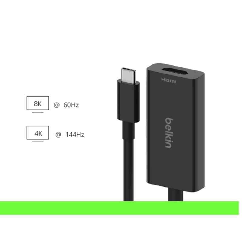 Belkin Black USB-C to HDMI 2.1 Adapter, AVC013btBK - view 3